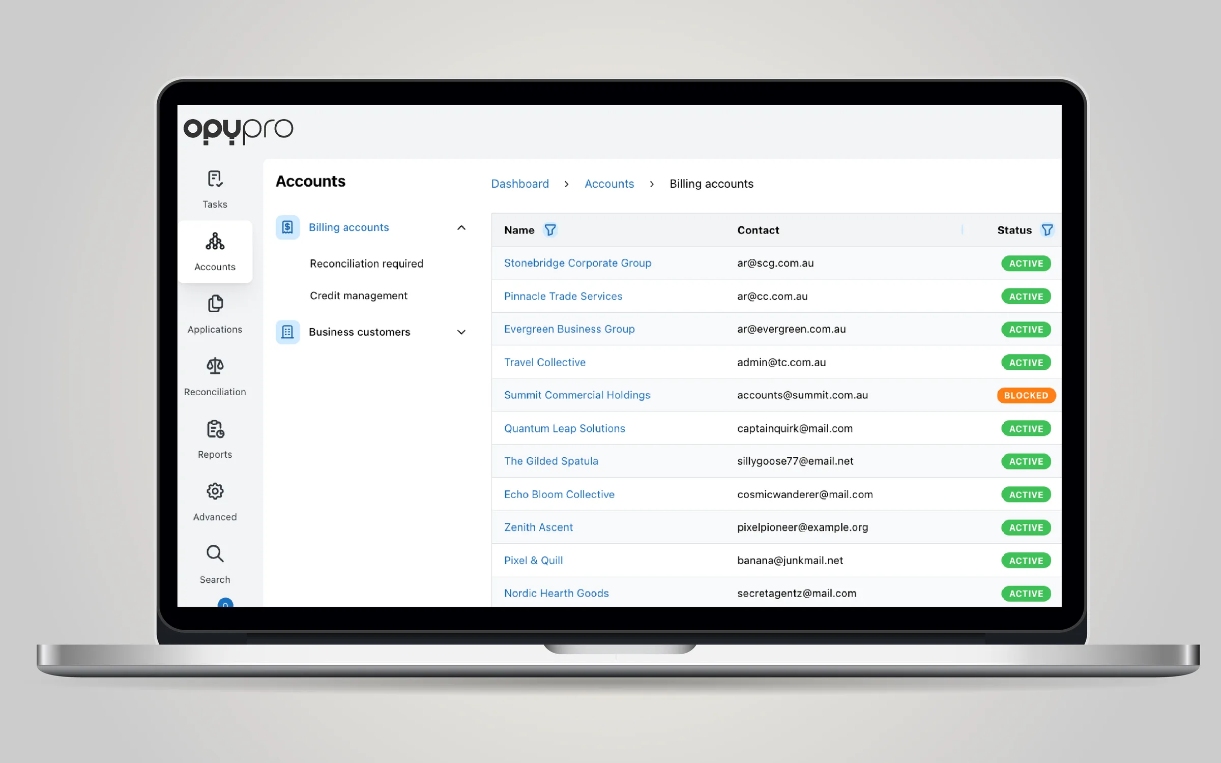 A sleek new UI for Opypro